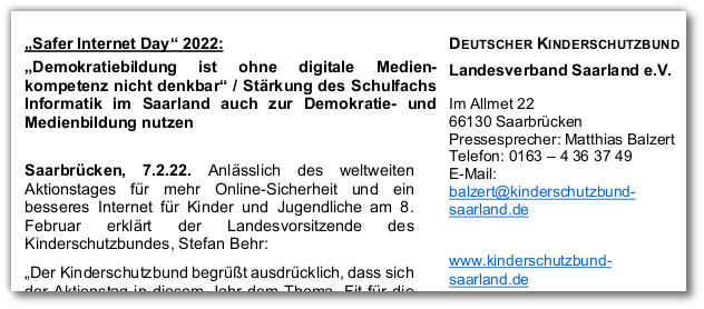 die Pressemitteilung lesen (PDF)
