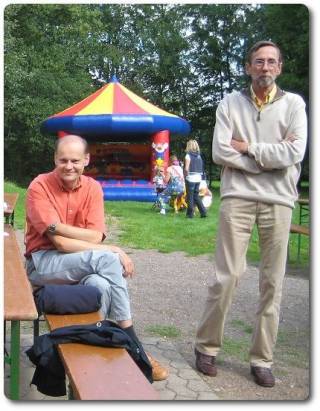 S. Behr (links) mit Prof. Deegener